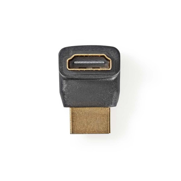 HDMI ™ -Adapter | HDMI™ Stecker | HDMI™ Buchse | Vergoldet | 270° abgewinkelt | ABS | Schwarz | 1 pc