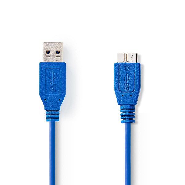 USB-Kabel | USB 3.2 Gen 1 | USB-A Stecker | USB Micro-B Stecker | 5 Gbps | Vernickelt | 1.00 m | run
