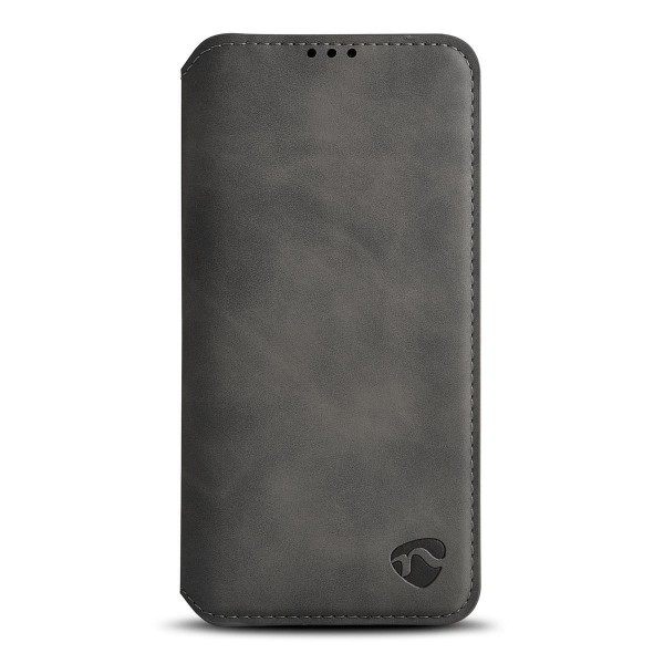 Soft Touch-Bookcase mit Portemonnaie für Samsung Galaxy M40/A60 | Schwarz
