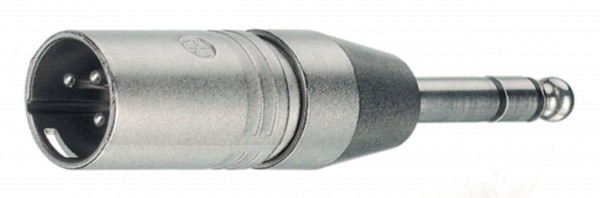 3-poliger XLR Kabelstecker - Stereo 6.35 mm Klinkenstecker