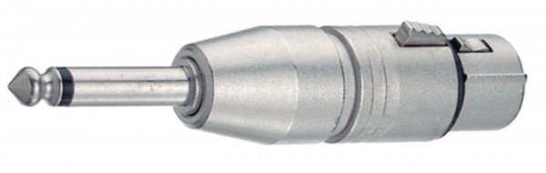 3-polige XLR Kabelbuchse - Mono 6.35 mm Klinkenstecker