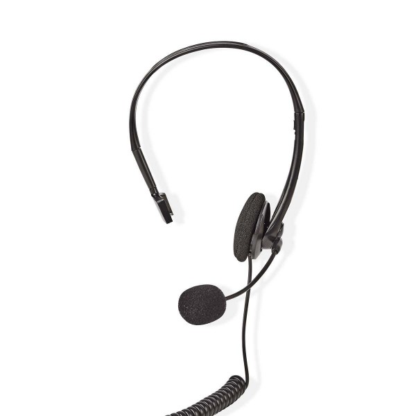 PC-Headset | Auf Ohr | Mono | RJ9 | Klappbarer Mikrofon | 2.20 m | Schwarz