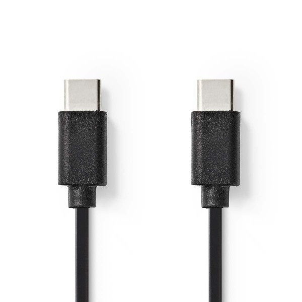 USB-Kabel | USB 2.0 | USB-Typ-C ™ Stecker | USB-Typ-C ™ Stecker | 480 Mbps | 60 W | Vernickelt | 1.0