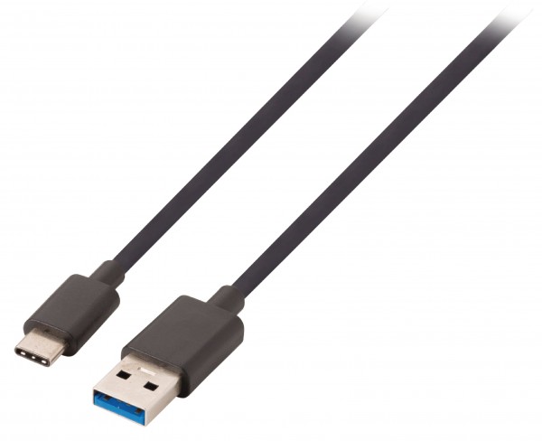 USB 3.1 Kabel USB-C male - USB A male 1.00 m Schwarz