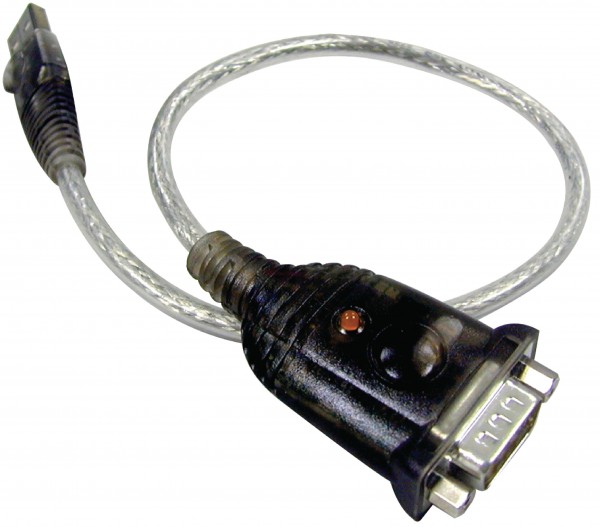 USB 2.0 Kabel USB A male - DB9 male 0.35 m Grau